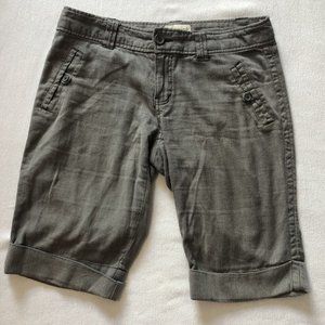 Aeropostale Gray Herringbone Shorts Juniors Womens 5/6